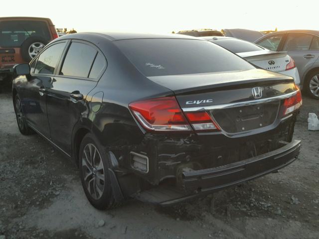 2HGFB2F83FH514220 - 2015 HONDA CIVIC EX შავი ფოტო 3
