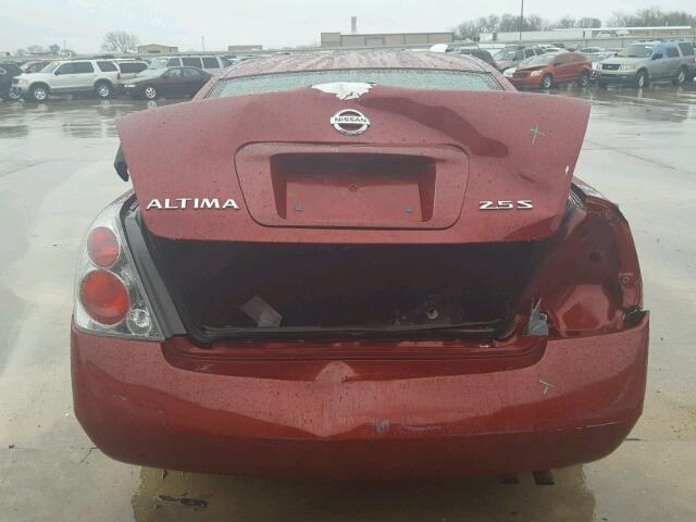 1N4AL11D85C955983 - 2005 NISSAN ALTIMA S RED photo 9