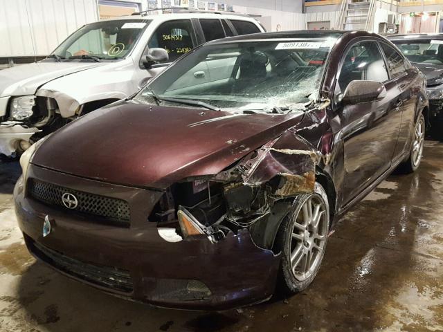 JTKDE167280224260 - 2008 SCION TC BURGUNDY photo 2