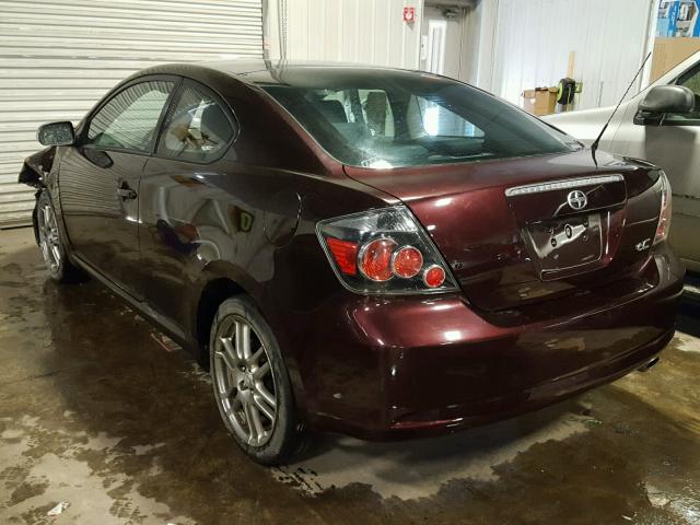 JTKDE167280224260 - 2008 SCION TC BURGUNDY photo 3