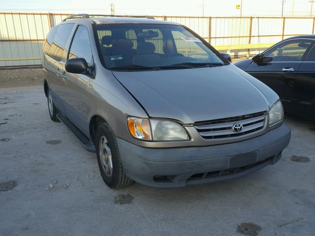 4T3ZF13C51U354384 - 2001 TOYOTA SIENNA LE TAN photo 1