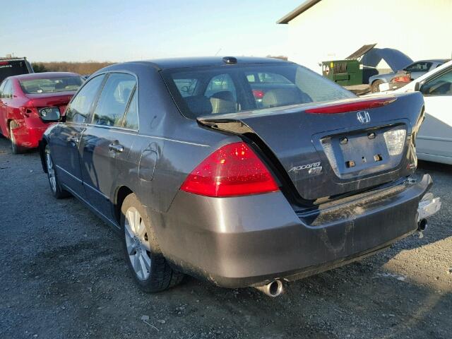 1HGCM66597A082954 - 2007 HONDA ACCORD EX GRAY photo 3