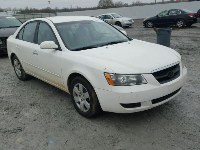 5NPET46C28H307884 - 2008 HYUNDAI SONATA GLS WHITE photo 1