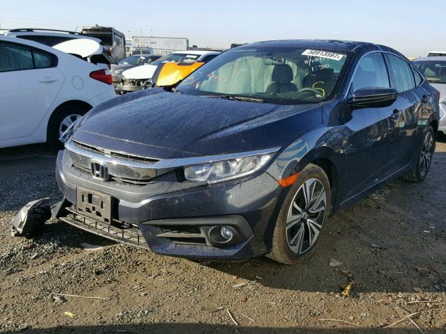 19XFC1F37GE206801 - 2016 HONDA CIVIC EX BLUE photo 2