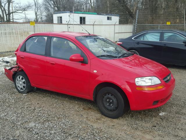KL1TD56676B568227 - 2006 CHEVROLET AVEO BASE RED photo 1