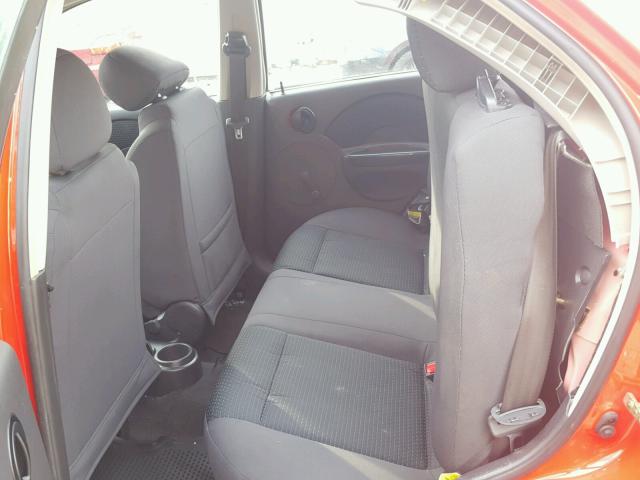 KL1TD56676B568227 - 2006 CHEVROLET AVEO BASE RED photo 6