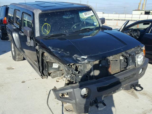 5GTDN13E178107174 - 2007 HUMMER H3 BLACK photo 1