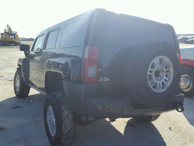 5GTDN13E178107174 - 2007 HUMMER H3 BLACK photo 3