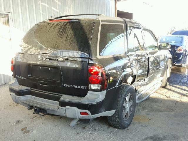 1GNDS13S332248905 - 2003 CHEVROLET TRAILBLAZE BLACK photo 4