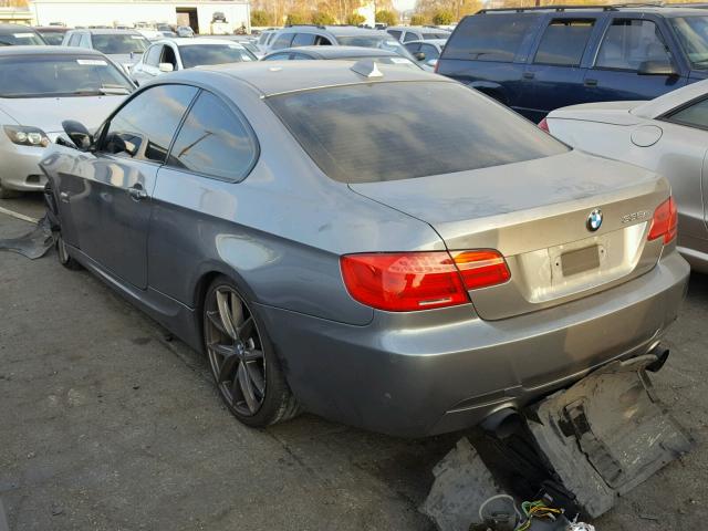 WBAKG1C54BE617406 - 2011 BMW 335 IS GRAY photo 3