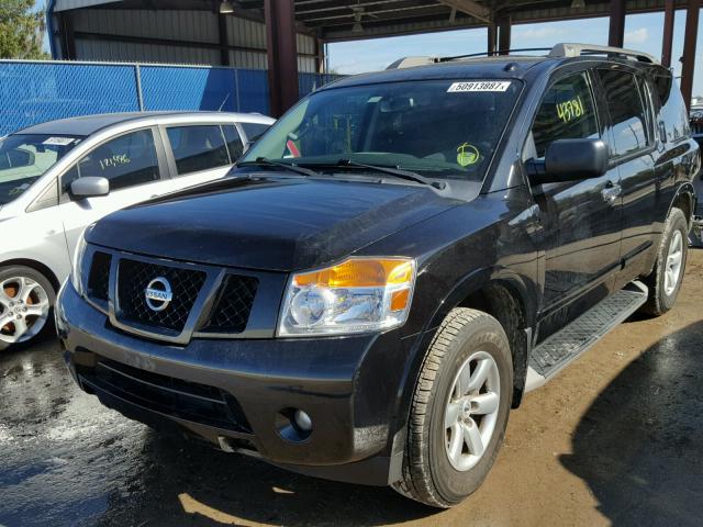 5N1BA0ND7EN611554 - 2014 NISSAN ARMADA SV BLACK photo 2