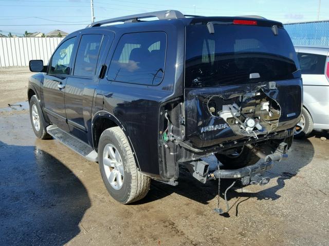 5N1BA0ND7EN611554 - 2014 NISSAN ARMADA SV BLACK photo 3