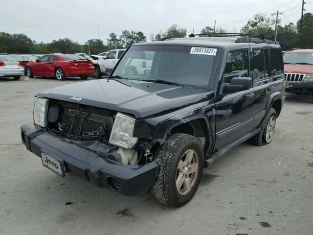 1J8HG48N06C149403 - 2006 JEEP COMMANDER BLACK photo 2