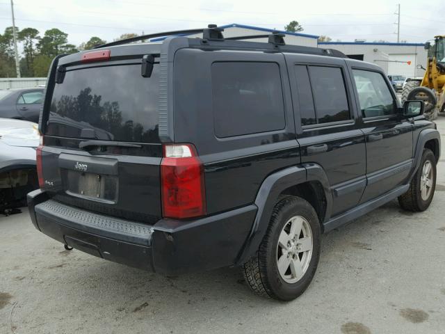 1J8HG48N06C149403 - 2006 JEEP COMMANDER BLACK photo 4