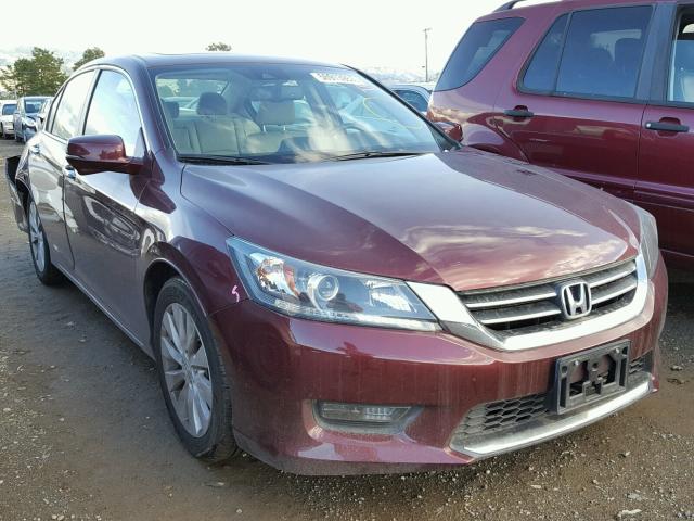 1HGCR2F87EA147298 - 2014 HONDA ACCORD EXL BURGUNDY photo 1