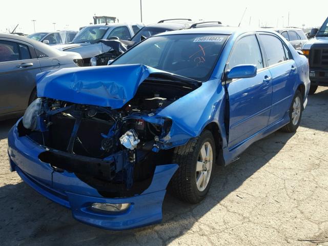 2T1BR32E78C919424 - 2008 TOYOTA COROLLA CE BLUE photo 2