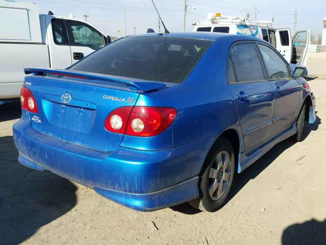 2T1BR32E78C919424 - 2008 TOYOTA COROLLA CE BLUE photo 4