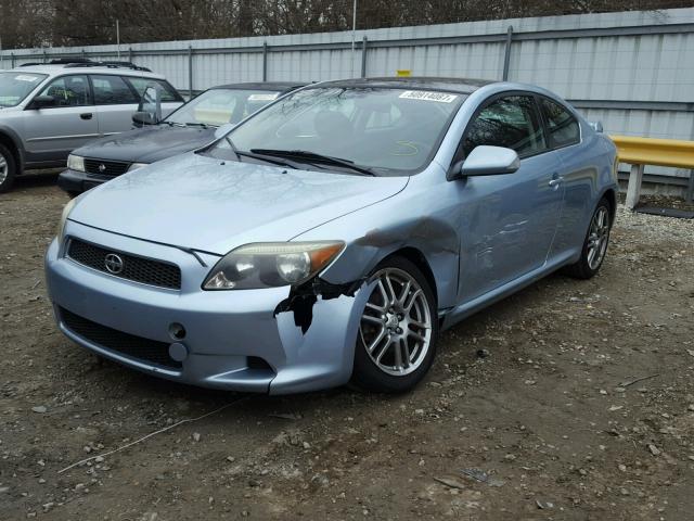 JTKDE177770156938 - 2007 TOYOTA SCION TC BLUE photo 2