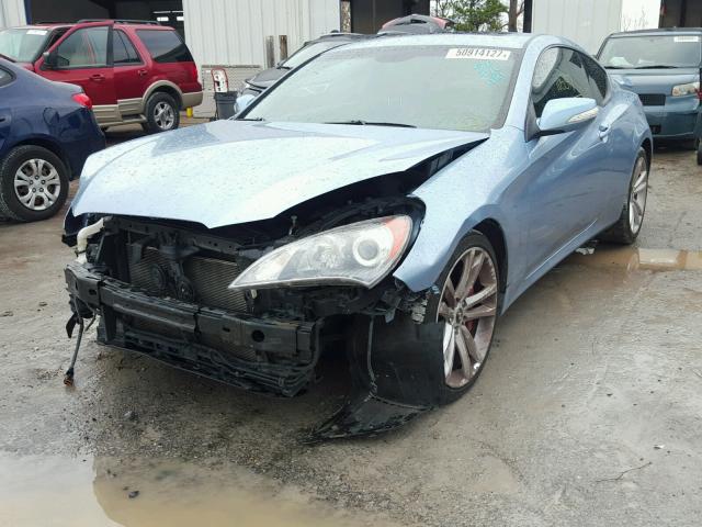 KMHHU6KH5AU023521 - 2010 HYUNDAI GENESIS CO BLUE photo 2