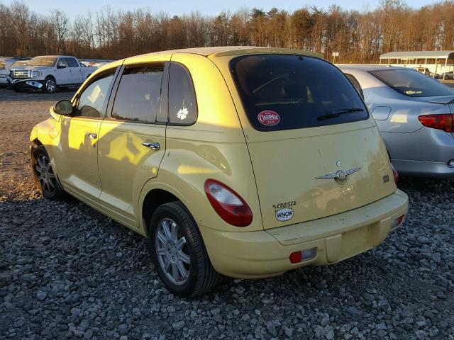 3A4FY58B67T587365 - 2007 CHRYSLER PT CRUISER YELLOW photo 3