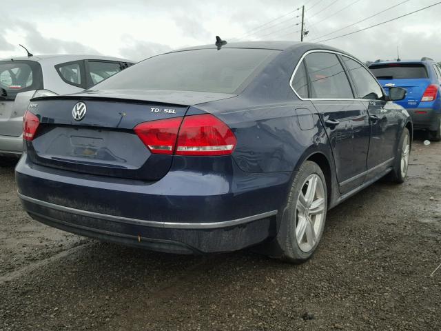 1VWCN7A32EC094627 - 2014 VOLKSWAGEN PASSAT SEL BLUE photo 4