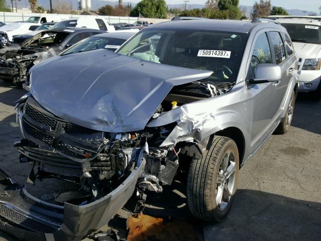 3C4PDCGB3GT226168 - 2016 DODGE JOURNEY CR SILVER photo 2