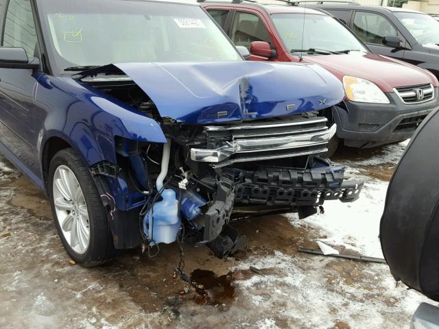 2FMHK6C80DBD28424 - 2013 FORD FLEX SEL BLUE photo 9