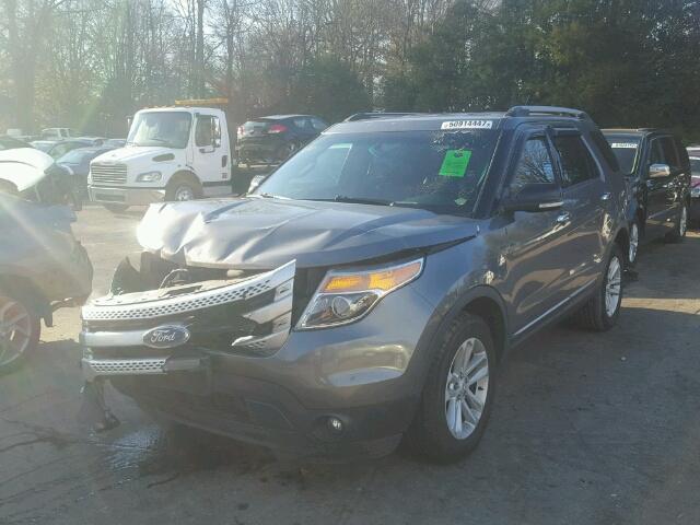 1FM5K8D85DGC71336 - 2013 FORD EXPLORER X GRAY photo 2