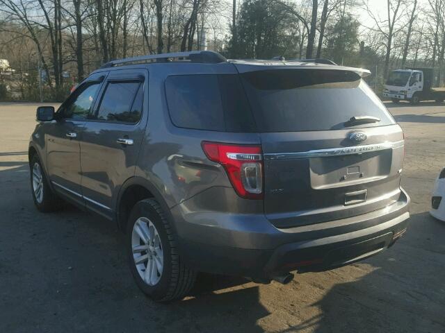 1FM5K8D85DGC71336 - 2013 FORD EXPLORER X GRAY photo 3