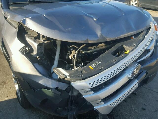 1FM5K8D85DGC71336 - 2013 FORD EXPLORER X GRAY photo 9