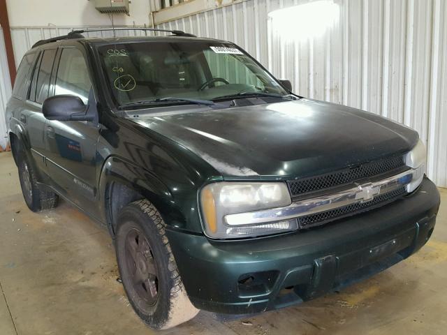 1GNDS13S722442951 - 2002 CHEVROLET TRAILBLAZE GREEN photo 1