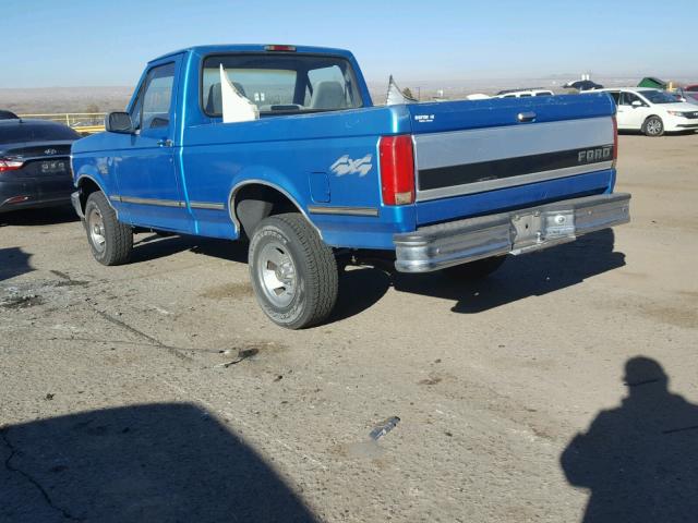 1FTEF14Y0SLB21221 - 1995 FORD F150 BLUE photo 3