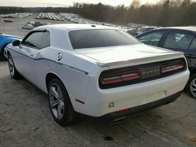 2C3CDZAG0FH822873 - 2015 DODGE CHALLENGER WHITE photo 3