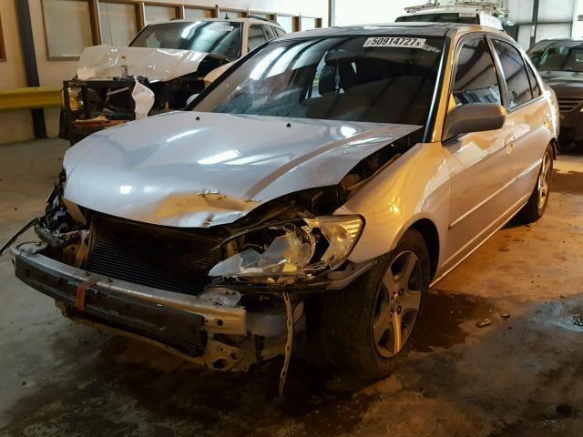 2HGES25854H548170 - 2004 HONDA CIVIC EX SILVER photo 2