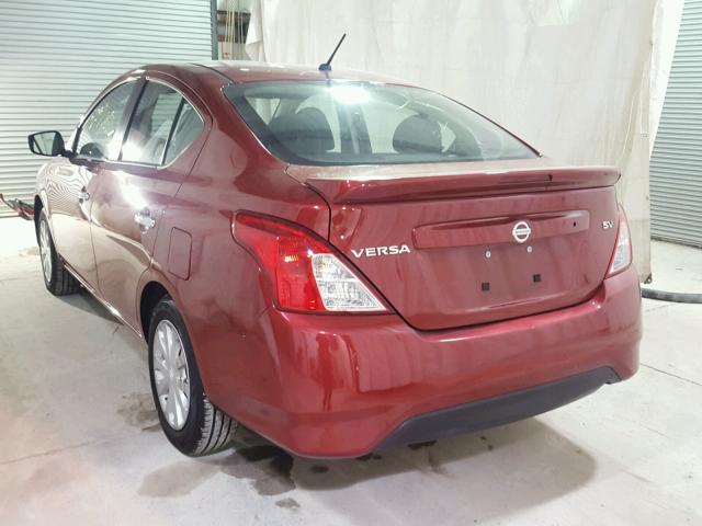 3N1CN7AP9HK446030 - 2017 NISSAN VERSA S RED photo 3