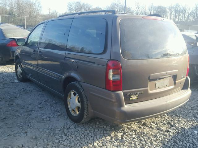 1GHDX03EXXD276395 - 1999 OLDSMOBILE SILHOUETTE BROWN photo 3