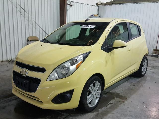 KL8CB6S90EC526584 - 2014 CHEVROLET SPARK LS YELLOW photo 2