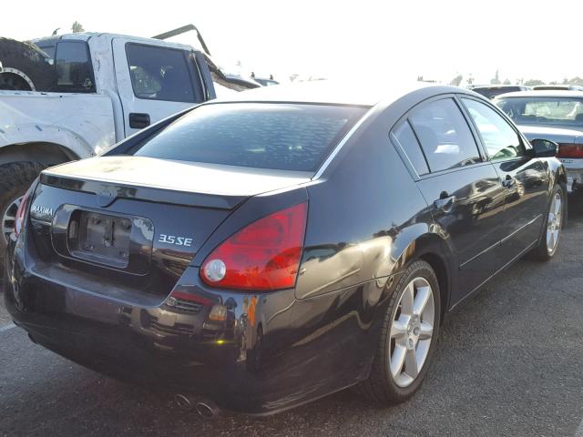 1N4BA41E14C820153 - 2004 NISSAN MAXIMA SE BLACK photo 4