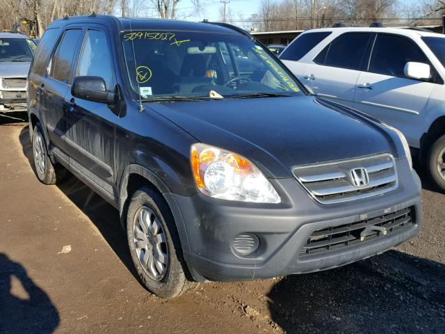 JHLRD78886C037676 - 2006 HONDA CR-V EX BLACK photo 1