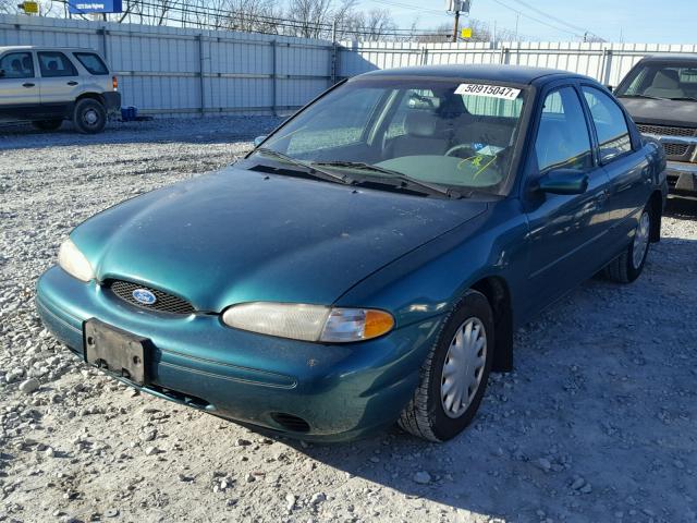 1FALP6530TK177631 - 1996 FORD CONTOUR GL GREEN photo 2