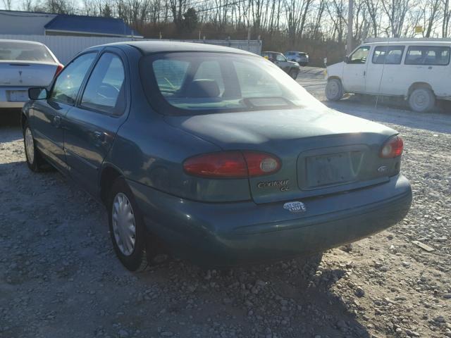 1FALP6530TK177631 - 1996 FORD CONTOUR GL GREEN photo 3