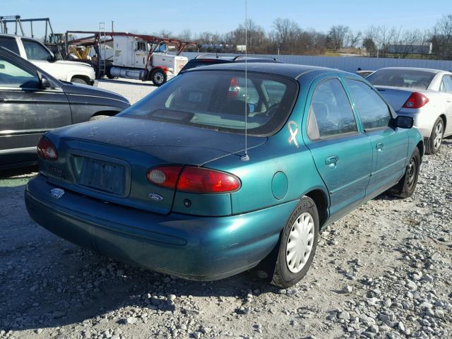 1FALP6530TK177631 - 1996 FORD CONTOUR GL GREEN photo 4