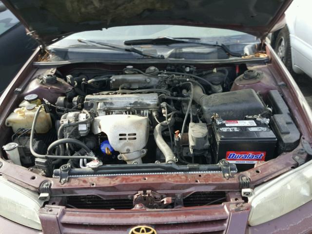 4T1BG22K0VU060919 - 1997 TOYOTA CAMRY CE BURGUNDY photo 7