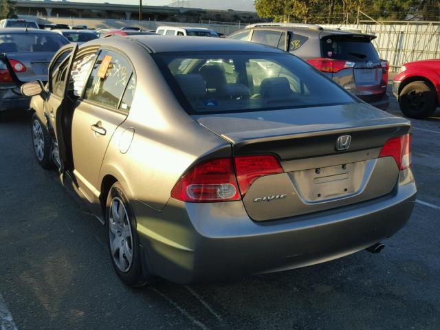 1HGFA16586L071097 - 2006 HONDA CIVIC LX GRAY photo 3