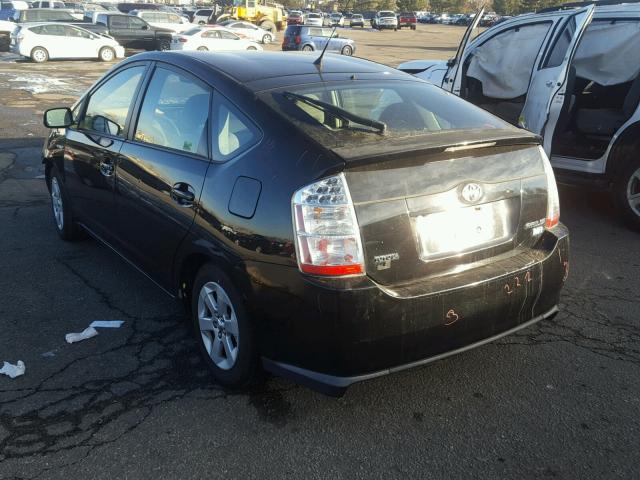 JTDKB20U383329674 - 2008 TOYOTA PRIUS BLACK photo 3