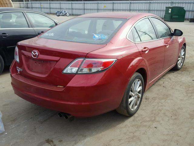 1YVHZ8DH4C5M37850 - 2012 MAZDA 6 I RED photo 4