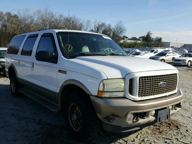 1FMNU44S63EB12480 - 2003 FORD EXCURSION WHITE photo 1