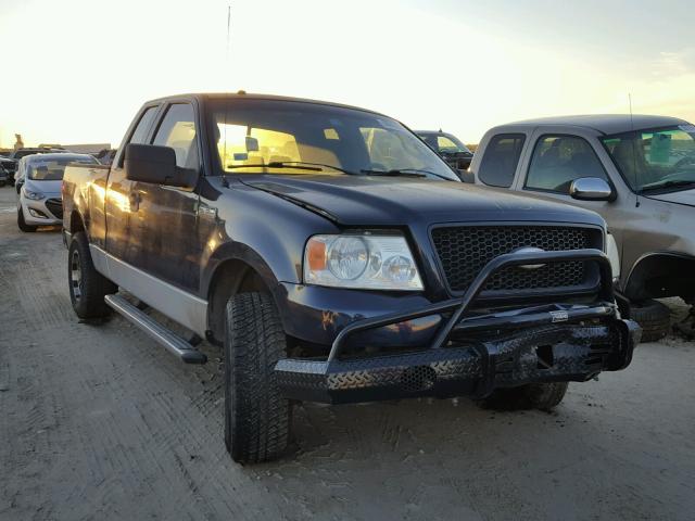 1FTRX12W76NA09896 - 2006 FORD F150 BLUE photo 1