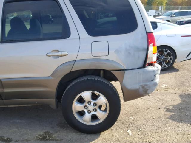 4F2CU08111KM42113 - 2001 MAZDA TRIBUTE LX SILVER photo 9