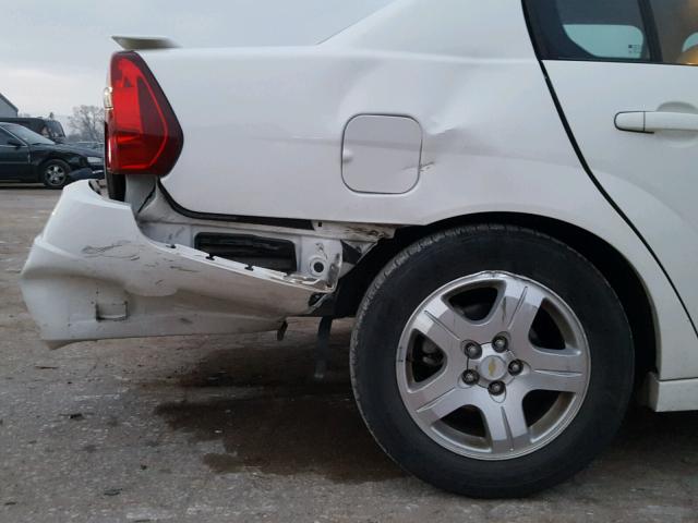 1G1ZU54875F199098 - 2005 CHEVROLET MALIBU LT WHITE photo 9